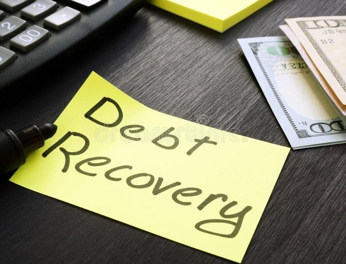 debt-recovery-sign-cash-calculator-166181006